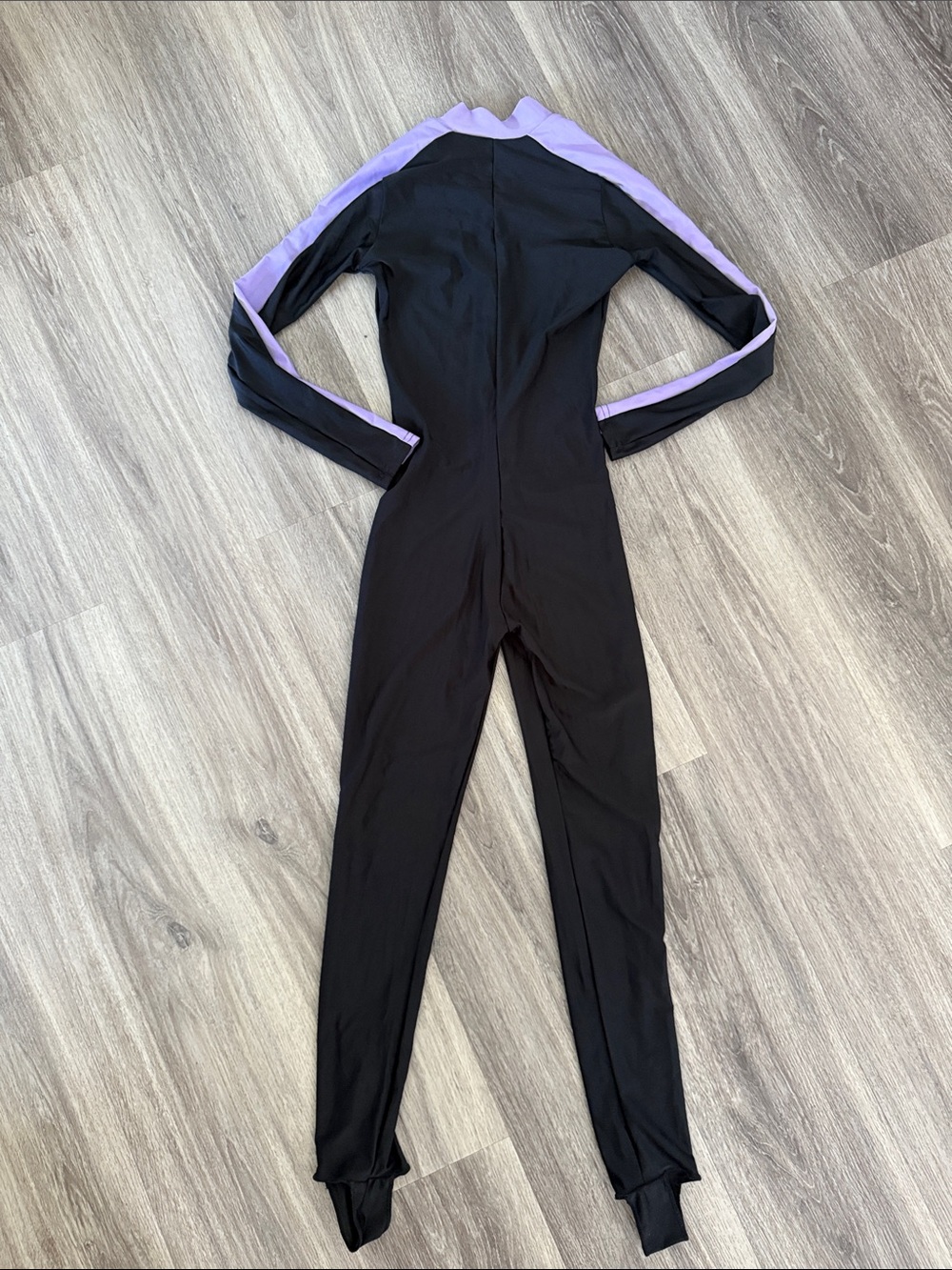 Neo Sport Polyester Wet Suit Size Small SPF 50 Black and Lavender Front-Zip - Picture 3 of 5